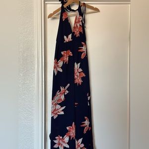 Floral halter dress